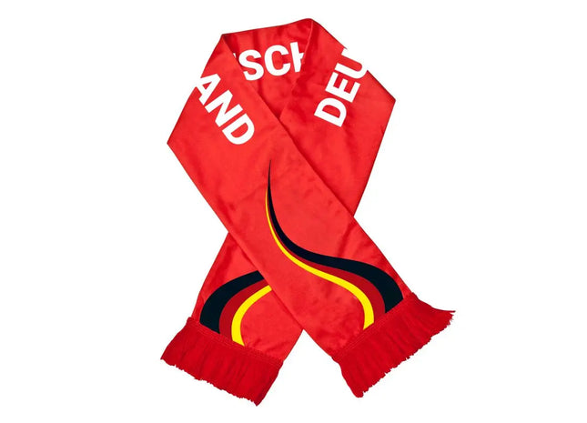 Fanschal Fringes Deutschland – Modischer Schal mit Fransen in Nationalfarben TK Gruppe® Grosshandel 