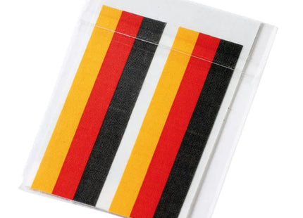 Fantape Rechteck 4er-Set Deutschland – Nationalfarben für Fans TK Gruppe® Grosshandel 