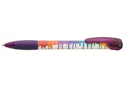 Fantasy Transparent Vis Druckkugelschreiber - Violett, Stilvoll & Durchsichtig TK Gruppe® Grosshandel 