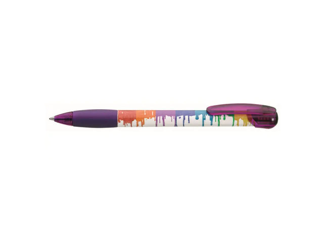 Fantasy Transparent Vis Druckkugelschreiber - Violett, Stilvoll & Durchsichtig TK Gruppe® Grosshandel 