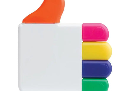 Farbige Highliker & Textmarker: 5 lebendige Farben inklusive Weiß TK Gruppe® Grosshandel 