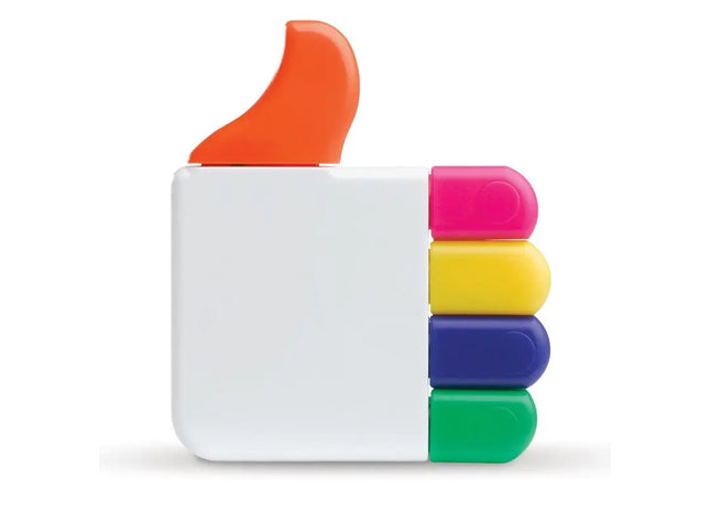 Farbige Highliker & Textmarker: 5 lebendige Farben inklusive Weiß TK Gruppe® Grosshandel 