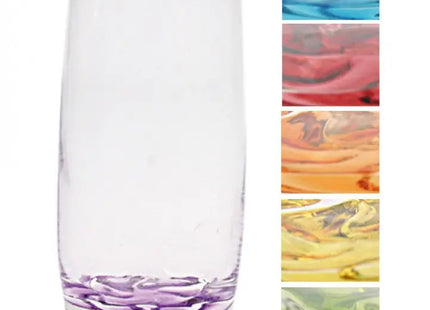 Farbige Korallen-Glas Saftgläser, 0.2l, 6er-Set in Verschiedenen Farben TK Gruppe® Grosshandel 