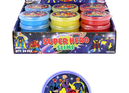Farbiger Superhelden-Schleim, 40g, Vielfältige Farben, 7x2 cm, Spaß & Spiel für Kinder TK Gruppe® Grosshandel 