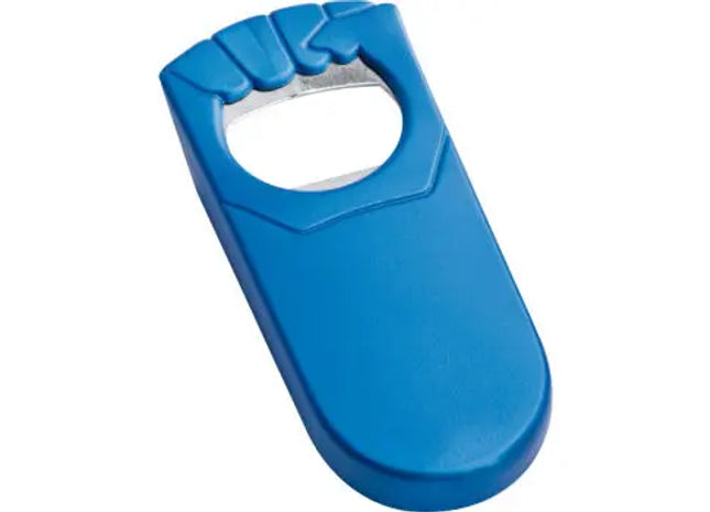 Faust-Flaschenöffner Luton in Blau – Stilvoll & Robust, Ideal für Barzubehör, 100mm TK Gruppe® Grosshandel 
