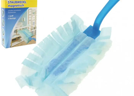 Feather duster CLEAN magnetic 6pcs 1 holder + 5 cloths TK Gruppe® Grosshandel 