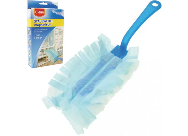 Feather duster CLEAN magnetic 6pcs 1 holder + 5 cloths TK Gruppe® Grosshandel 