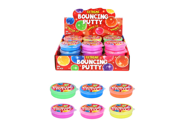 Federknete, 15G, 7 cm x 2 cm, 6 verschiedene Farben, Dehnbares Spielzeug für Kinder TK Gruppe® Grosshandel 