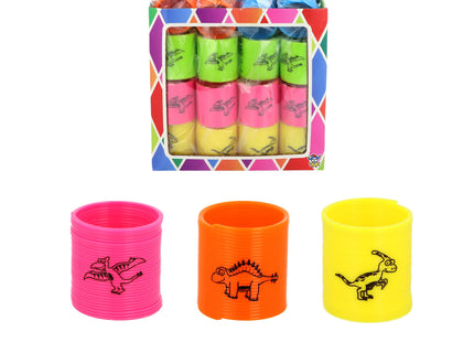 Federnde Dinosaurier, 3,5 cm x 3,5 cm, verschiedene Farben TK Gruppe® Grosshandel 