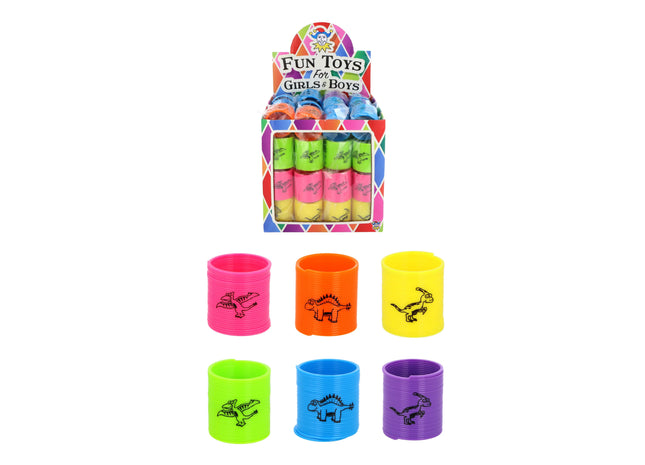 Federnde Dinosaurier, 3,5 cm x 3,5 cm, verschiedene Farben TK Gruppe® Grosshandel 