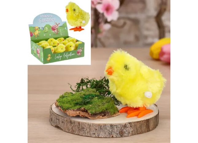 Federndes Küken Spielzeug, Leuchtend Gelb, Höhe 8 cm TK Gruppe® Grosshandel 