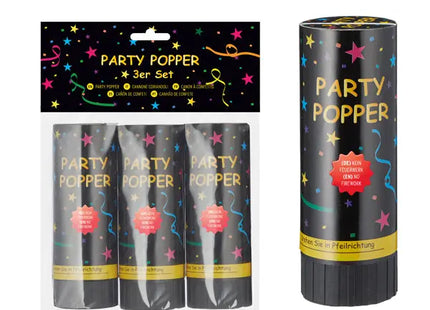 Feierliche Knallkonfetti, 3er-Pack, Bunte Überraschung, Party-Highlight TK Gruppe® Grosshandel 