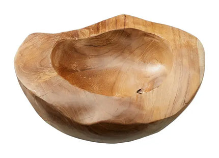 Feine Teakholzschale - Kleine Größe, ca. 25cm Durchmesser TK Gruppe® Grosshandel 