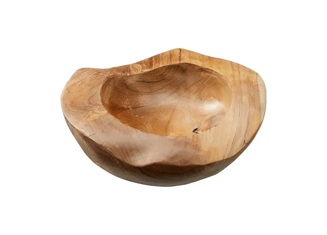 Feine Teakholzschale - Kleine Größe, ca. 25cm Durchmesser TK Gruppe® Grosshandel 