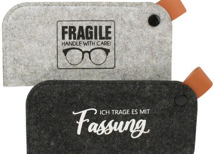 Felt Eyewear Holder 2 Shades Mixed - Light & Dark Grey TK Gruppe® Grosshandel 