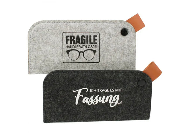 Felt Eyewear Holder 2 Shades Mixed - Light & Dark Grey TK Gruppe® Grosshandel 