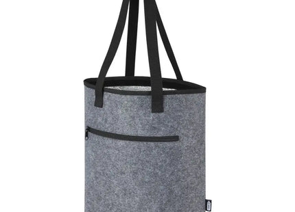 Felta Filz-Kühltragetasche, 12L, GRS-recycelt, mittelgrau, stylish TK Gruppe® Grosshandel 
