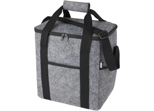 Felta Kühltasche, 21L, GRS-recycelter Filz, mittelgrau, umweltfreundlich TK Gruppe® Grosshandel 