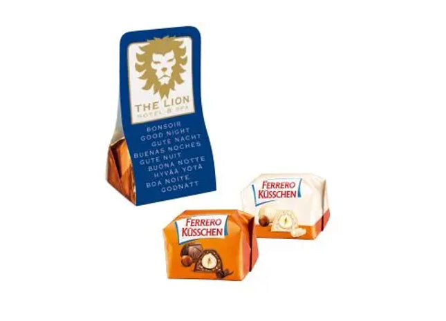 Ferrero Küsschen im personalisierten Werbetäschchen – ideal als Giveaway TK Gruppe® Grosshandel 