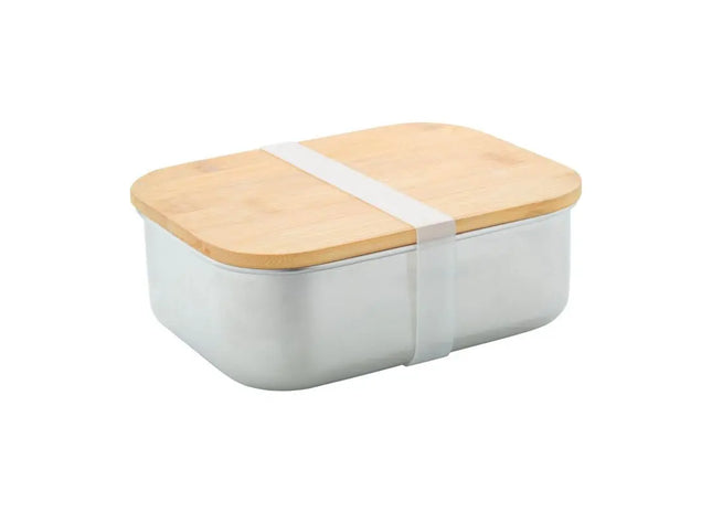 Ferroca Edelstahl-Lunchbox Silber, Metall-Brotdose – Robust & Elegant TK Gruppe® Grosshandel 