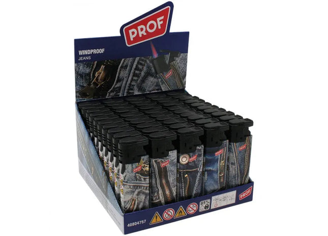 Feuerzeug im Jeans-Design mit Schiebedeckel und 3D-Effekt TK Gruppe® Grosshandel 