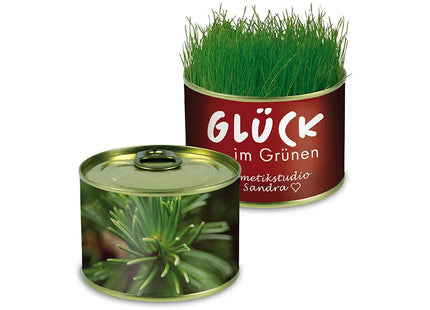 Fichte Natur-Konserve mit Bedruckter Banderole - Nachhaltiges Geschenk TK Gruppe® Grosshandel 