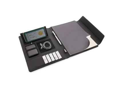 Fiko A4 Portfolio mit kabellosem 5W Laden und Powerbank - Effiziente Energieversorgung für mobile Arbeitsplätze TK Gruppe® Grosshandel 
