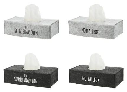 Filz-Abdeckung für Taschentücherbox, ca. 25x13cm - Elegante und Praktische Hülle TK Gruppe® Grosshandel 