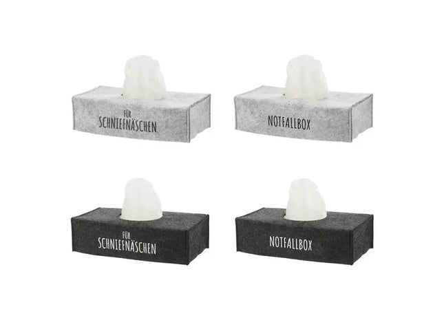 Filz-Abdeckung für Taschentücherbox, ca. 25x13cm - Elegante und Praktische Hülle TK Gruppe® Grosshandel 