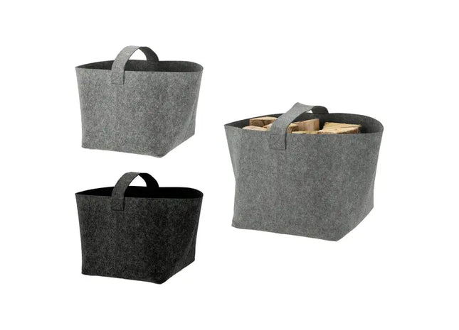 Filz Aufbewahrungskorb mit Henkel, 36x36x34cm – Vielseitiger Organizer | Stilvolle Filz Aufbewahrungsbox TK Gruppe® Grosshandel 