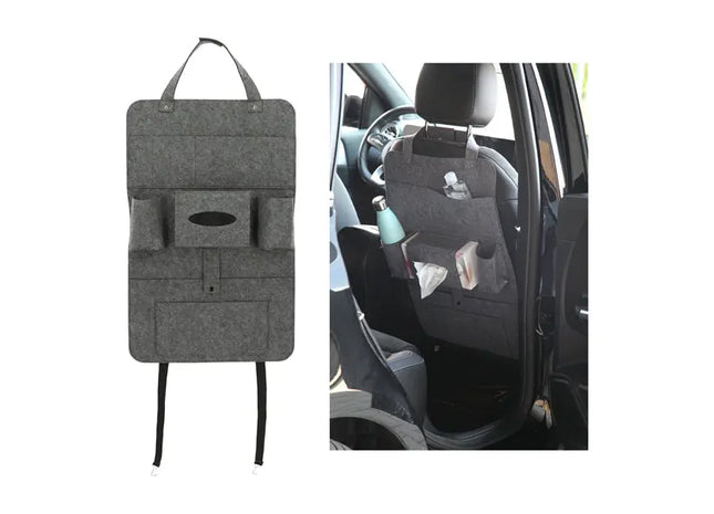 Filz-Autositz-Organizer Set, 3 Stück - Großzügige 41,5x65 cm TK Gruppe® Grosshandel 