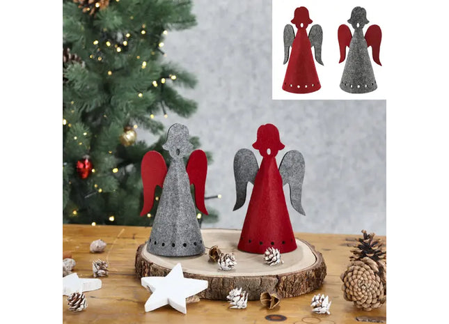 Filz-Engel zum Zusammenstecken, 2er Set - Bastelset, Weihnachtsdekoration, DIY Festliche Engel TK Gruppe® Grosshandel 