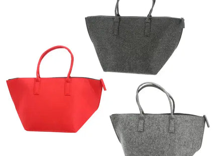 Filz Handtasche 54x30x26,5cm, 3er-Set – Stilvolle Filz Tragetaschen | Strapazierfähige Filz Umhängetaschen TK Gruppe® Grosshandel 