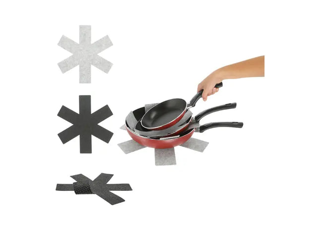 Filz-Pfannenschutzmatte, 3er-Set - Rund, Durchmesser 35cm TK Gruppe® Grosshandel 