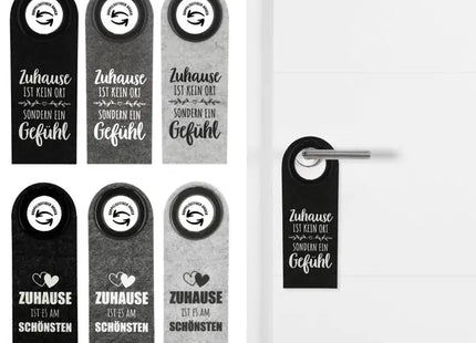 Filz Türhänger Set aus 3 - Dekorativ und Funktional, ca. 22x8cm TK Gruppe® Grosshandel 