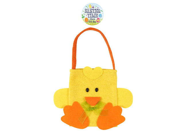 Filztasche Easter Chick 17X23Cm - Oster-Geschenkbeutel TK Gruppe® Grosshandel 