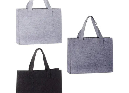 Filztragetasche mit Henkel, 3er Set, ca. 36cm x 27cm, Modisch & Robust TK Gruppe® Grosshandel 