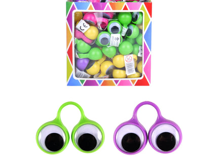 Fingerpuppen mit Augen, 5 cm, 4 verschiedene Farben TK Gruppe® Grosshandel 