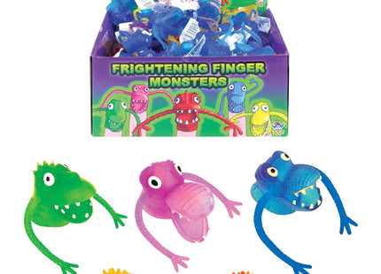 Fingerschrecken 4 cm – 5 verschiedene Farben, gruseliges lustiges Spielzeug für Kinder TK Gruppe® Grosshandel 