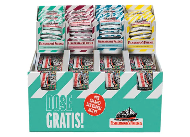 Fisherman's Friend 96er Mixbox mit Gratis Sammeldose TK Gruppe® Grosshandel 