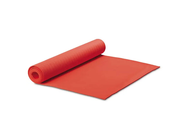 Fitness-Yogamatte mit Trageriemen, Rot, Vielseitig & Transportfreundlich TK Gruppe® Grosshandel 