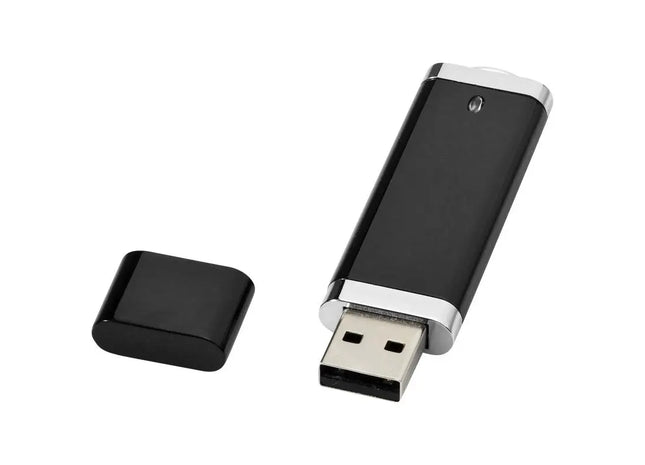 Flacher 1GB USB-Speicherstick in Schwarz - Kompakt & Leistungsstark TK Gruppe® Grosshandel 