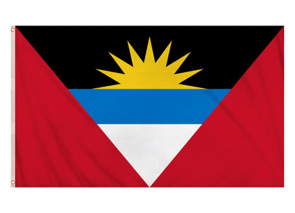Flagge von Antigua und Barbuda, 152 x 91 cm – große Nationalflagge, wetterfest TK Gruppe® Grosshandel 