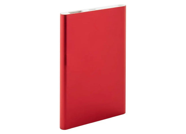 FlatFour Powerbank, Hochleistungsakku - Rot, Tragbares Ladegerät TK Gruppe® Grosshandel 