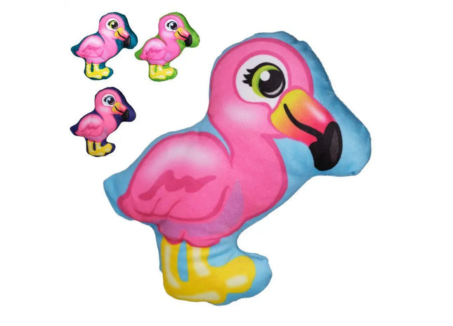 Flauschiger Plüsch-Flamingo "Amigo", 18 cm groß TK Gruppe® Grosshandel 