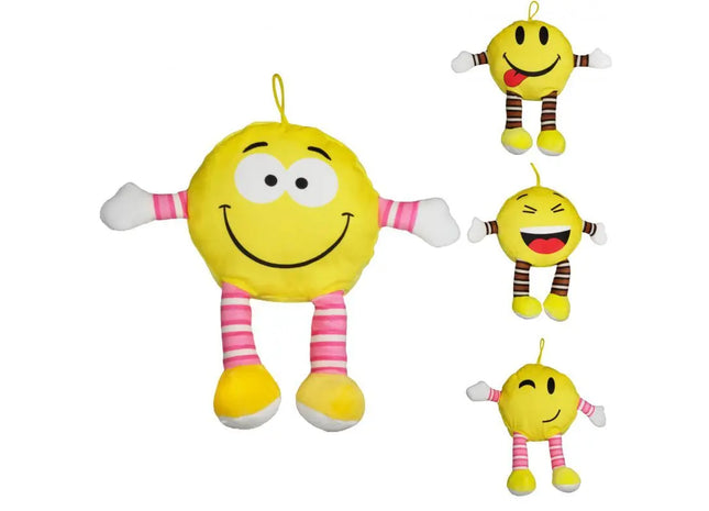 Flauschiges Plüschtier "Funny" mit lustigen Gesichtsausdrücken, 25 cm groß TK Gruppe® Grosshandel 