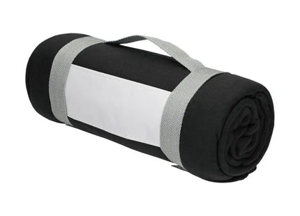 Fleecedecke Basic, 150x120 cm - Schwarze, vielseitige Decke für Zuhause und unterwegs TK Gruppe® Grosshandel 