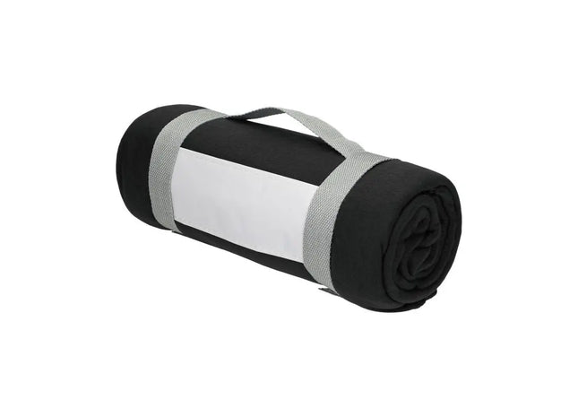 Fleecedecke Basic, 150x120 cm - Schwarze, vielseitige Decke für Zuhause und unterwegs TK Gruppe® Grosshandel 