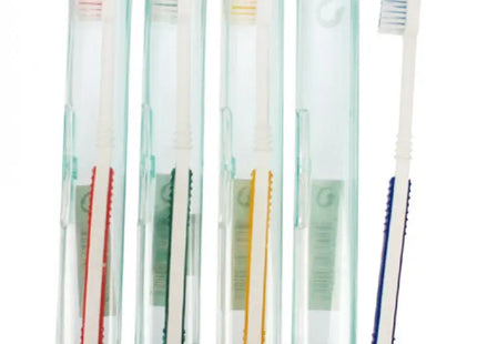 Flex Zahnbürste in transparenter Box, 19cm, Anpassbares Design TK Gruppe® Grosshandel 