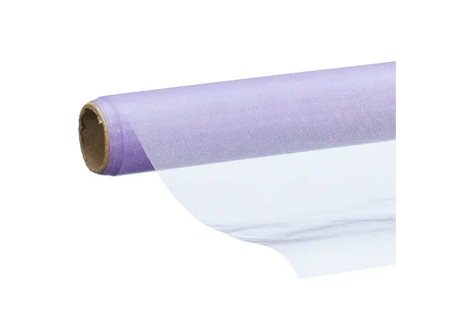 Fliederfarbener Organza Dekostoff - 40cm x 200cm, Transparentes Eleganz Material TK Gruppe® Grosshandel 
